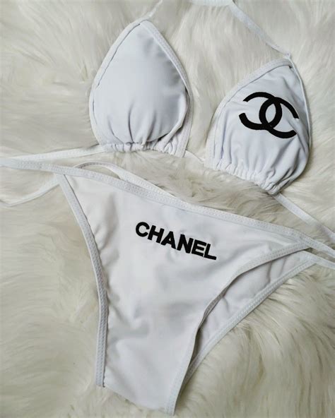 chanel swimsuit replica|chanel bikini set.